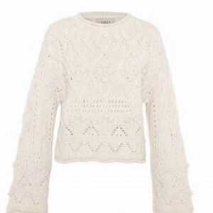 Theo the Label Chic Ivory Knit Sweater